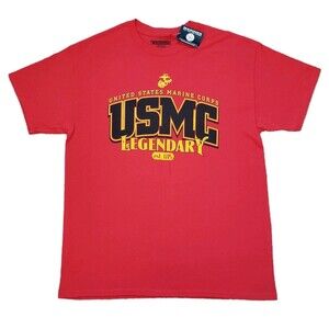 NWT Frontline USMC Legendary Size Large Mens Red T-Shirt United States Marine
